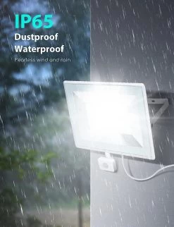 Aigostar 100W Foco LED Con Sensor Movimiento PIR, 10950LM IP65 6400K 12 Aigostar 100W Foco LED Con Sensor Movimiento PIR, 10950LM IP65 6400K -Intemperie Jardín Tienda 0013523ddbea1608