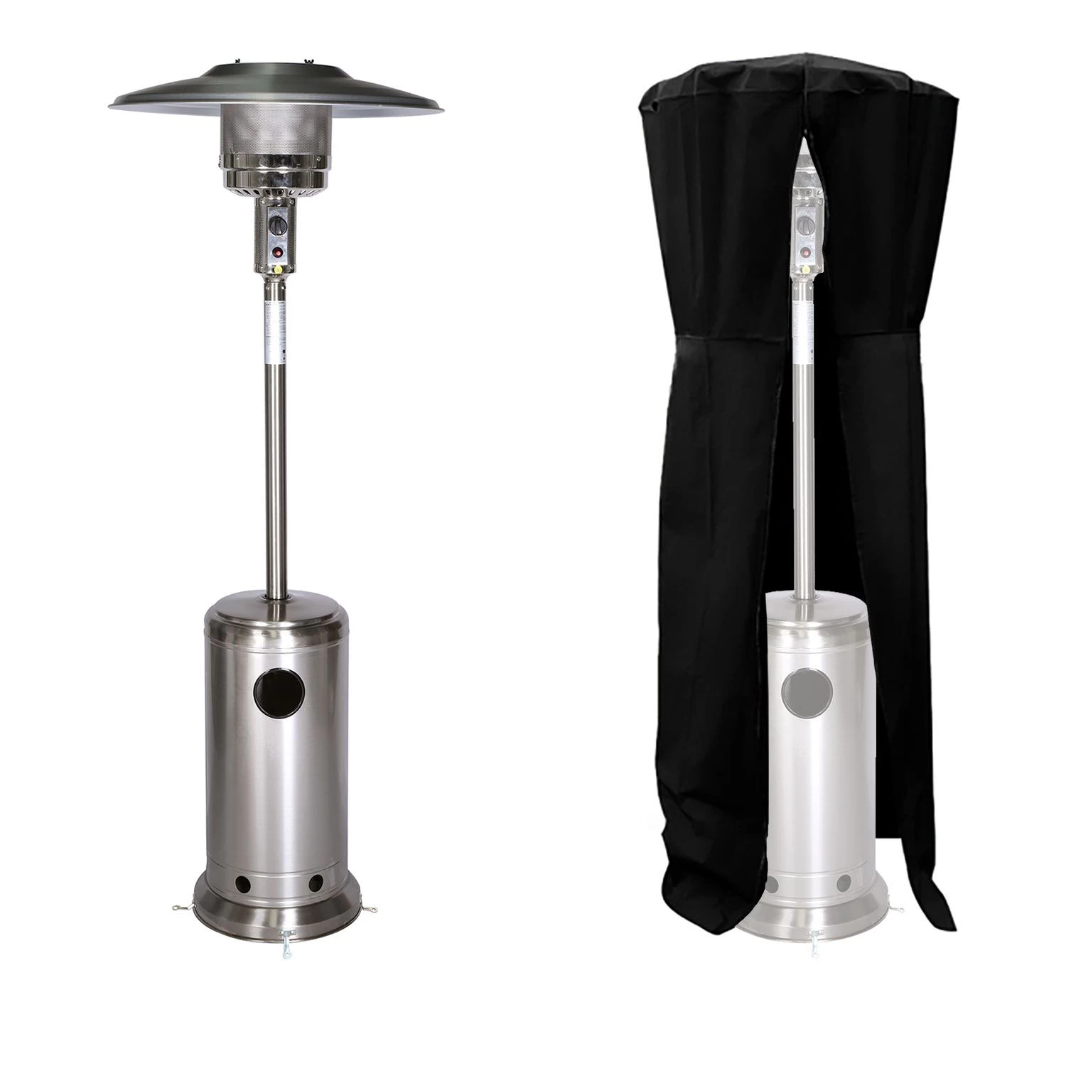 Estufa De Gas Oslo Para Exterior - Acero Inox + Funda 3 Estufa De Gas Oslo Para Exterior - Acero Inox + Funda