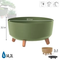 Prosperplast Macetero Vertierra GRACIA 38 X38 X19,5 Cm 14,3 L 10 Prosperplast Macetero Vertierra GRACIA 38 X38 X19,5 Cm 14,3 L -Intemperie Jardín Tienda 13ddfee60d5f7f42