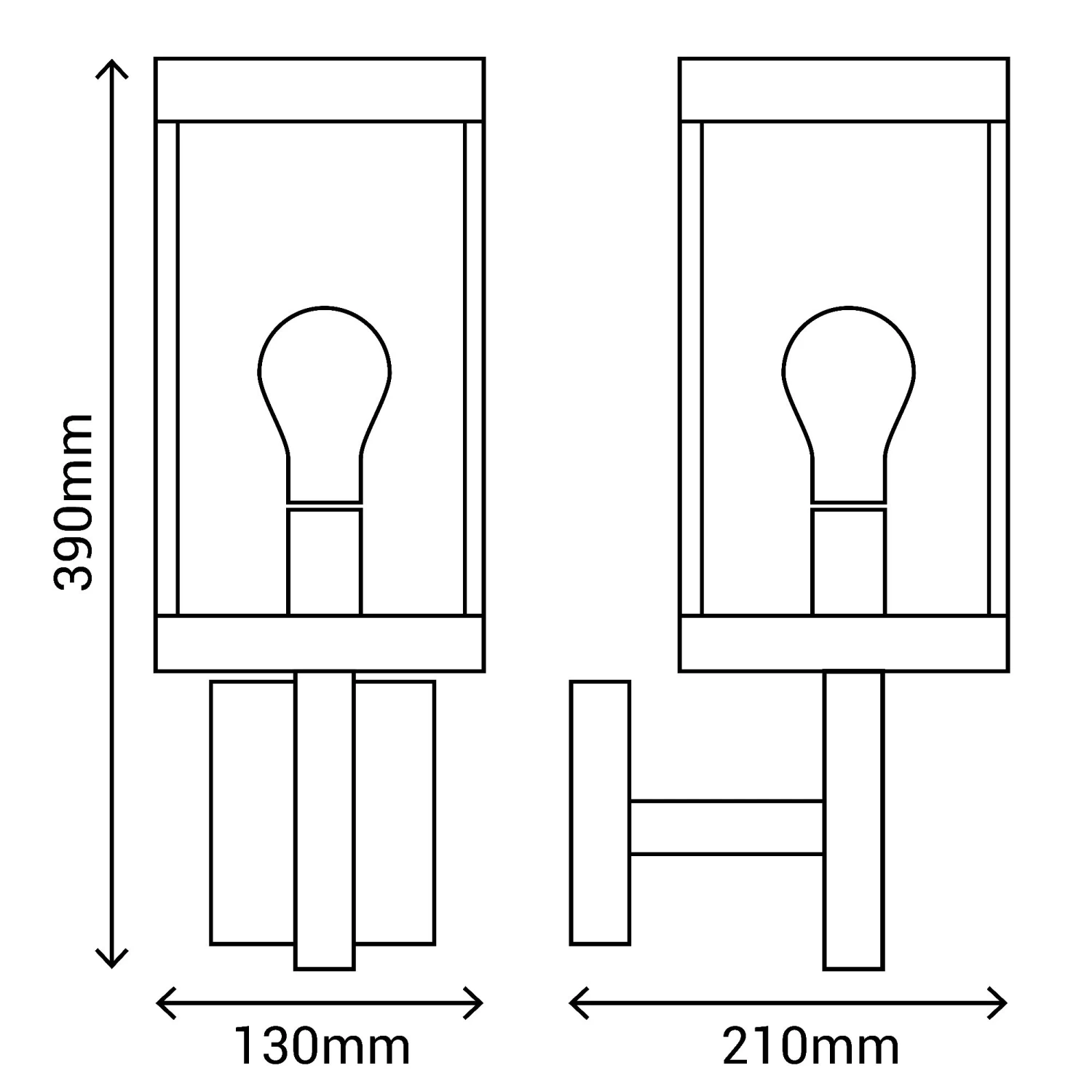 Aplique Para Exterior 1xE27 Gris Antracita IP44 5 Aplique Para Exterior 1xE27 Gris Antracita IP44 - Imagen 3