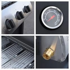 Barbacoa De Gas Hawaï - 3 Quemadores 8,4 Kw -Intemperie Jardín Tienda 1af1067d2e3df78d