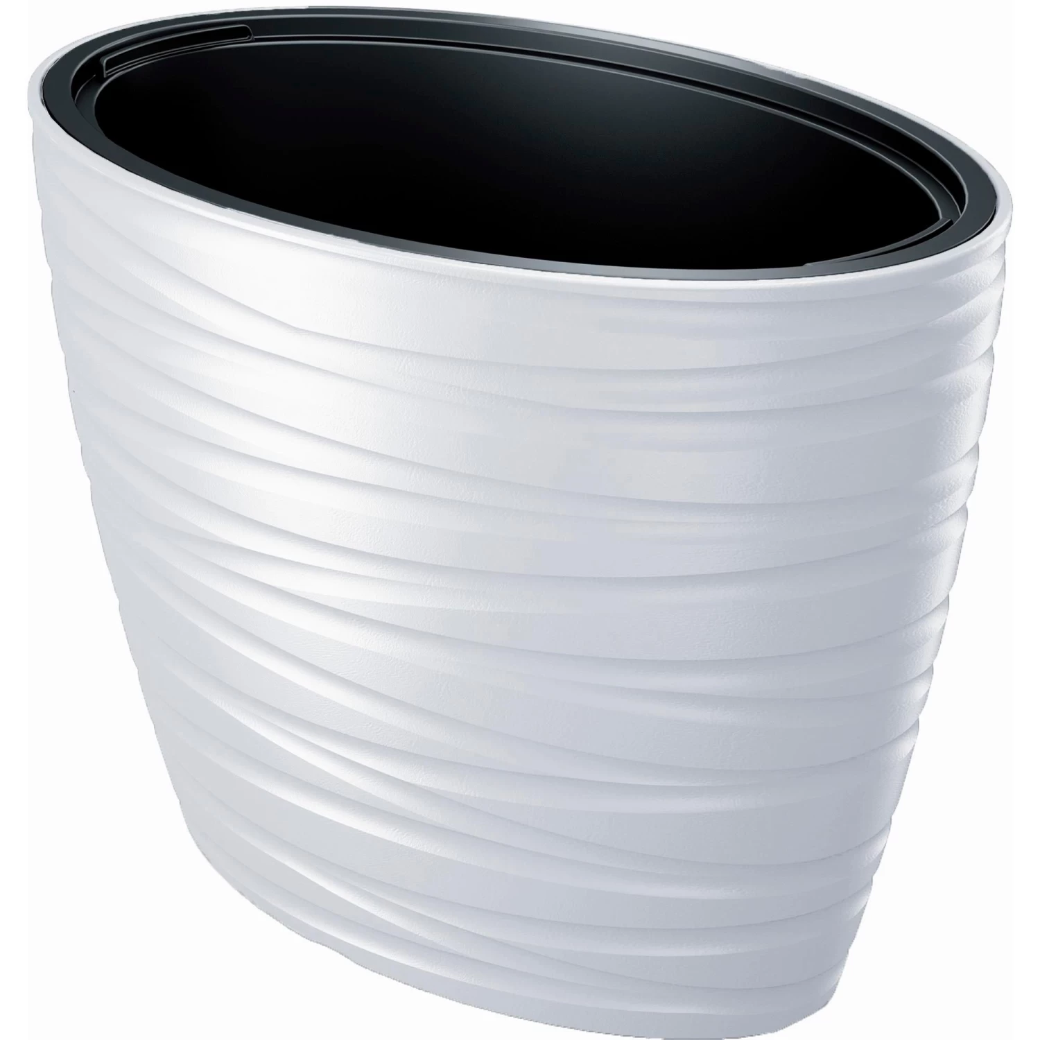 Prosperplast Maceta Ovalada Con Deposito 56L Maze Plastico Blanco 58,5x38,5x42,3 Cm 3 Prosperplast Maceta Ovalada Con Deposito 56L Maze Plastico Blanco 58,5x38,5x42,3 Cm