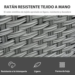 Conjunto De Mueble Outsunny 860-136 13 Conjunto De Mueble Outsunny 860-136 -Intemperie Jardín Tienda 23e6e7365d836e85