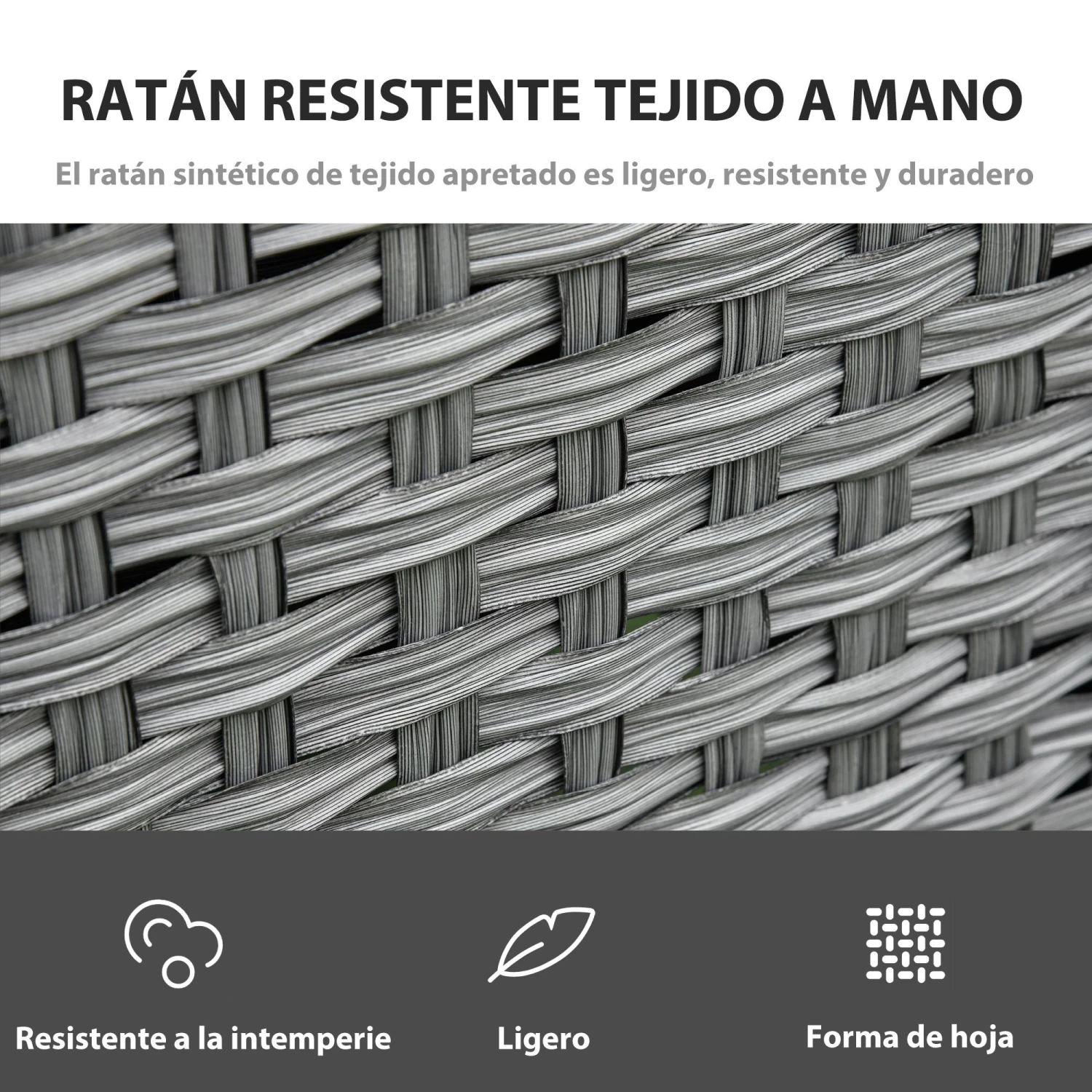 Conjunto De Mueble Outsunny 860-136 8 Conjunto De Mueble Outsunny 860-136 - Imagen 6