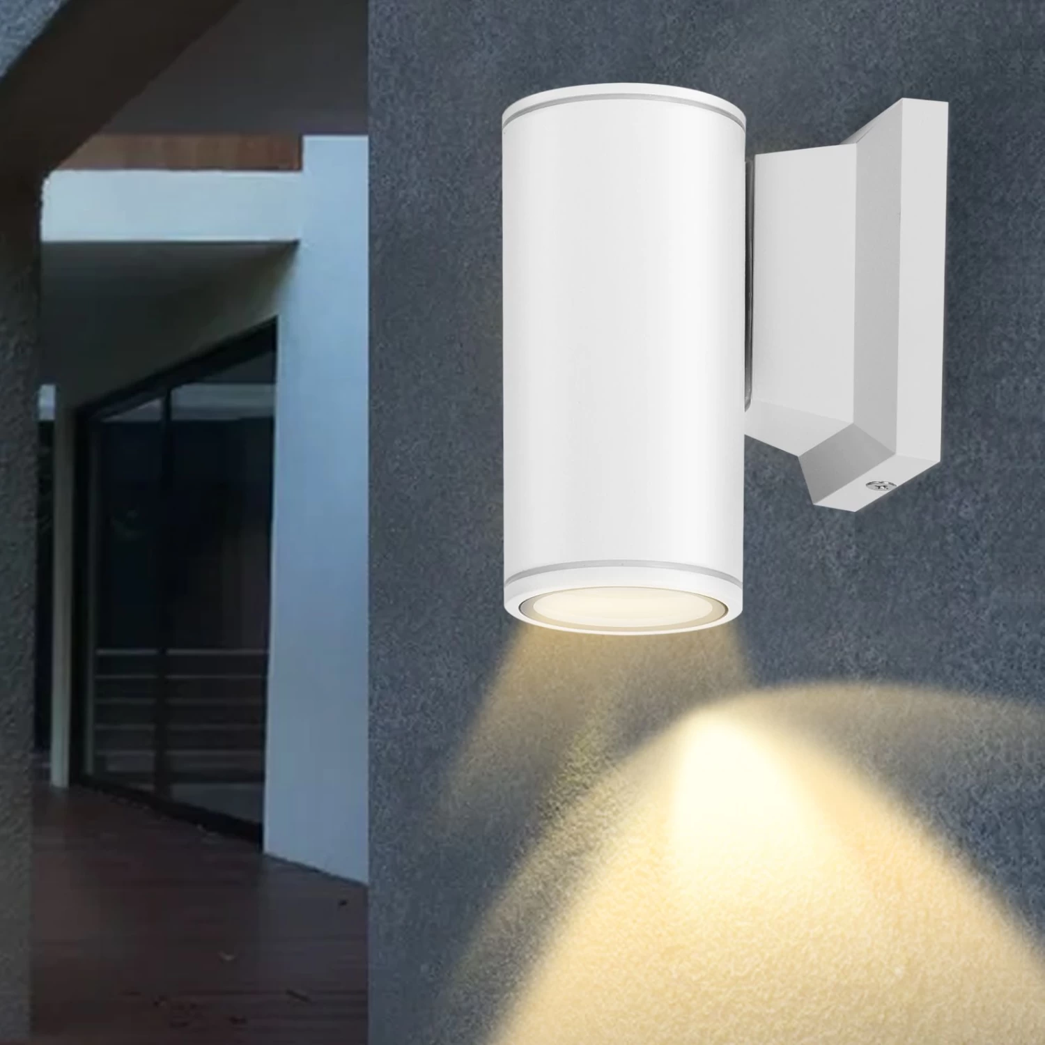 Aigostar Aplique Pared Exterior, GU10 Antracita Aluminio, IP65, Blanco 3 Aigostar Aplique Pared Exterior, GU10 Antracita Aluminio, IP65, Blanco