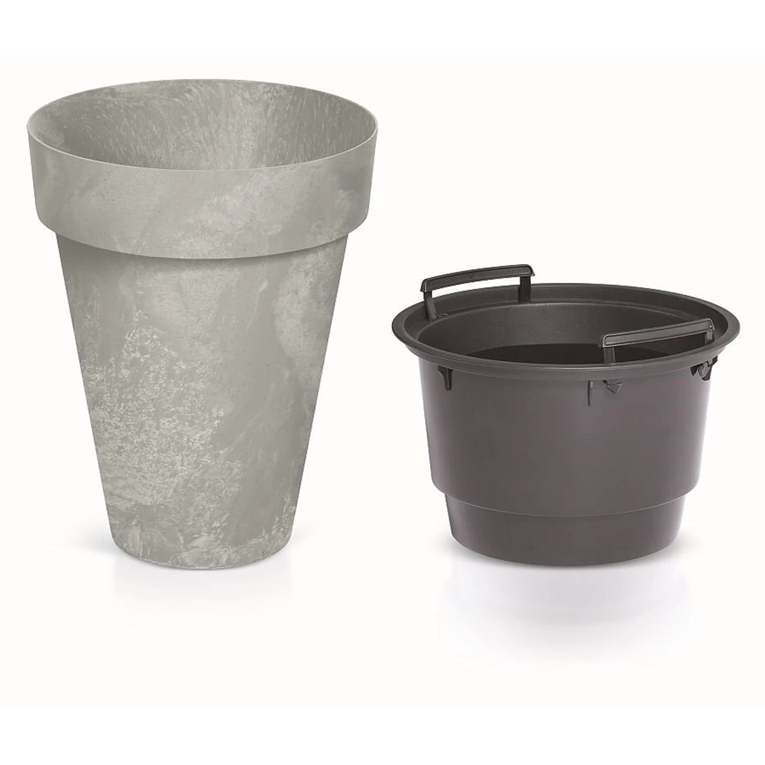 Prosperplast Maceta CUBE SLIM BETON EFFECT 25LCon Depósito 355x355x440 Hormigón 6 Prosperplast Maceta CUBE SLIM BETON EFFECT 25LCon Depósito 355x355x440 Hormigón - Imagen 4