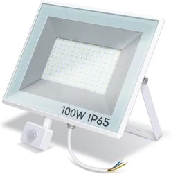 Aigostar 100W Foco LED Con Sensor Movimiento PIR, 10950LM IP65 6400K