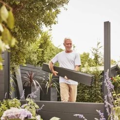 Poste Aluminio Sin Base "neva" 183 Cm Gris -Intemperie Jardín Tienda 3663602431879 23c BI