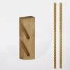 Pack 2 Postes De Madera Ranurado Para Valla "lemhi" 240 X 9 X 4,5 Cm -Intemperie Jardín Tienda 3663602433118 21c BI
