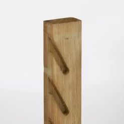 Pack 2 Postes De Madera Ranurado Para Valla "lemhi" 240 X 9 X 4,5 Cm -Intemperie Jardín Tienda 3663602433118 23c BI