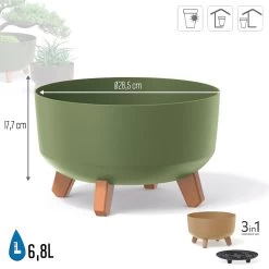 Prosperplast Macetero Vertierra GRACIA 28,5 X28,5 X17,7 Cm 6,8 L -Intemperie Jardín Tienda 37b199f062498ce5