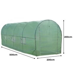 Invernadero Politúnel Con Estanterí­a Galvanizada (2m X 5m X 2m) -Intemperie Jardín Tienda 3caad8b4075719ce