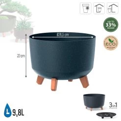 Prosperplast Macetero Antracita GRACIA 28,5 X28,5 X22 Cm 9,8 L 10 Prosperplast Macetero Antracita GRACIA 28,5 X28,5 X22 Cm 9,8 L -Intemperie Jardín Tienda 4f704c0985fc6d7e