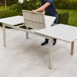 Mesa Jardín Extensible Santorin 180x100x75 Cm -Intemperie Jardín Tienda 5059340125046 23c BI