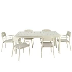 Mesa Jardín Extensible Santorin 180x100x75 Cm -Intemperie Jardín Tienda 5059340125046 24c BI