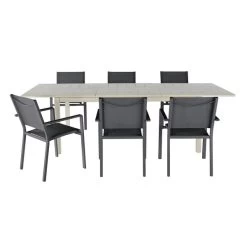 Mesa Jardín Extensible Santorin 180x100x75 Cm -Intemperie Jardín Tienda 5059340125046 27c BI