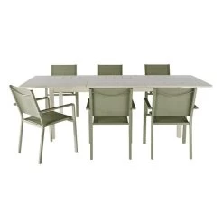 Mesa Jardín Extensible Santorin 180x100x75 Cm -Intemperie Jardín Tienda 5059340125046 28c BI