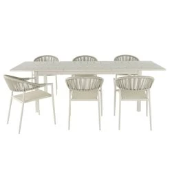 Mesa Jardín Extensible Santorin 180x100x75 Cm -Intemperie Jardín Tienda 5059340125046 29c BI