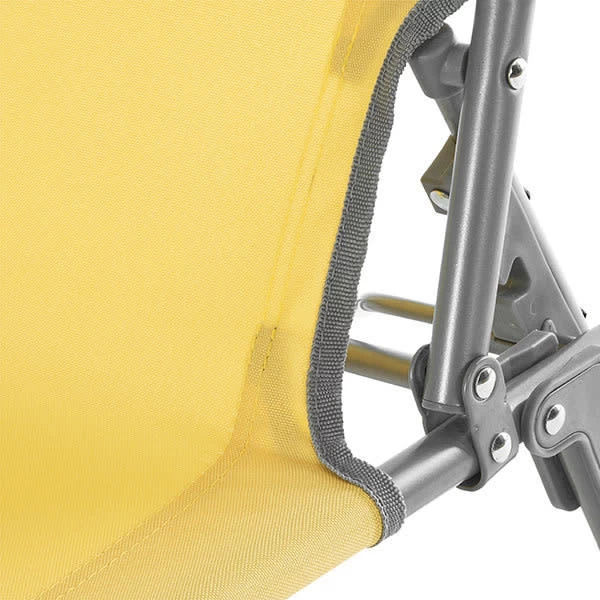 Tumbona Plegable Curacao Amarilla 8 Tumbona Plegable Curacao Amarilla - Imagen 6