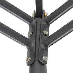 Carpa De Acero Gris Shamal 2,7 X 3 X 3 M 10 Carpa De Acero Gris Shamal 2,7 X 3 X 3 M -Intemperie Jardín Tienda 5059340125435 23c BI