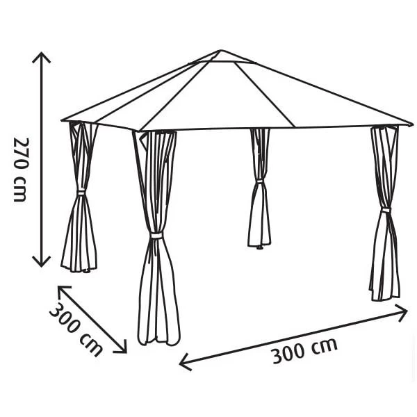 Carpa De Acero Gris Shamal 2,7 X 3 X 3 M 8 Carpa De Acero Gris Shamal 2,7 X 3 X 3 M - Imagen 6