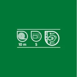 Manguera Enrollable Portátil 10 M Verve -Intemperie Jardín Tienda 5059340250946 25c BI