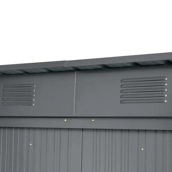 Caseta Exterior Gris Antracita 199x238x193 Cm Blooma 10 Caseta Exterior Gris Antracita 199x238x193 Cm Blooma - Imagen 8