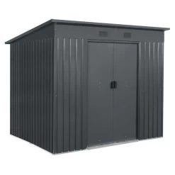 Caseta Exterior Gris Antracita 199x238x193 Cm Blooma 21 Caseta Exterior Gris Antracita 199x238x193 Cm Blooma -Intemperie Jardín Tienda 5059340326191 30c bi