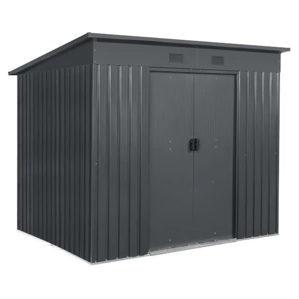 Caseta Exterior Gris Antracita 199x238x193 Cm Blooma 12 Caseta Exterior Gris Antracita 199x238x193 Cm Blooma - Imagen 10