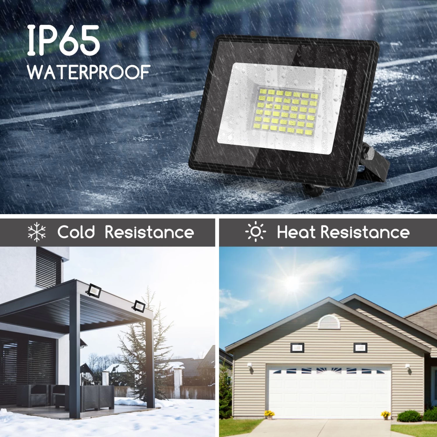 Aigostar Foco Led Exterior 30w 3160lm, IP65,Proyector Exterior 6500K 6 Aigostar Foco Led Exterior 30w 3160lm, IP65,Proyector Exterior 6500K - Imagen 4