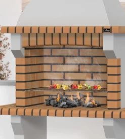 Barbacoa De Obra Madrid 237x124 Cm -Intemperie Jardín Tienda 5600226486722 22c BI