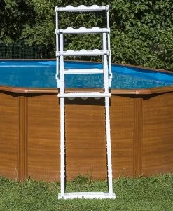 ESCALERA RESINA L4PL GRE PARA PISCINAS GRE ELEVADAS 4 PELDAÑOS Y PLATAFORMA -Intemperie Jardín Tienda 58c92076b3b29dc9