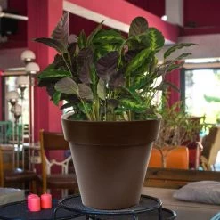 WellHome Macetero Polietileno Por Rotomoldeo Bronce 35x30 Cm -Intemperie Jardín Tienda 5cfe114847ace37e