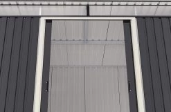 CASETA COBERTIZO METAL JARDIN PENT ROOF 8X6 DURAMAX GRIS -Intemperie Jardín Tienda 6362798d5babe6.70247989