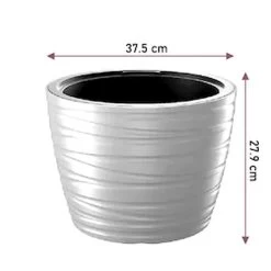 Prosperplast Maceta Baja Con Deposito 22L Maze De Plastico Color Blanco 37,5x37,5x27,9 Cm -Intemperie Jardín Tienda 638536d3e95e89.42595171