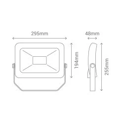 Pack 2X Focos Proyector LED 50W Negro IP66 -Intemperie Jardín Tienda 63854399d2f0a1.77808676