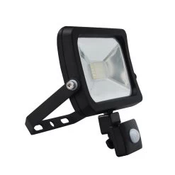 Pack 2X Focos Proyector LED 10W Con Detector De Movimiento PIR Negro IP44 -Intemperie Jardín Tienda 638543ab7e1c23.66680864