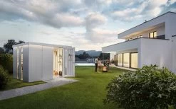 CASETA METALICA BIOHORT JARDIN NEO 2C COLOR GRIS CUARZO -Intemperie Jardín Tienda 63896882bcb0e4.91496963