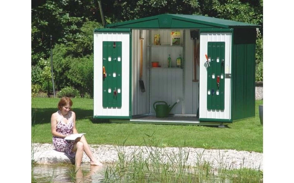 CASETA METALICA BIOHORT JARDIN EUROPA 5 COLOR VERDE 5 CASETA METALICA BIOHORT JARDIN EUROPA 5 COLOR VERDE - Imagen 3