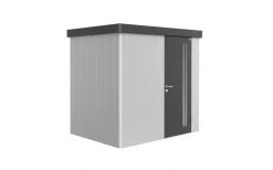 CASETA METALICA BIOHORT JARDIN NEO 4D DOBLE PUERTA COLOR GRIS OSCURO -Intemperie Jardín Tienda 63896c27317245.52922562