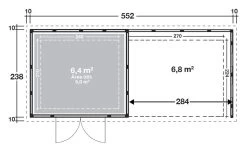 CASETA METALICA JARDIN NOVO HABITAT NH6 CON TERRAZA Y VENTANAS BLANCA -Intemperie Jardín Tienda 63a2ef0851fb68.64552797