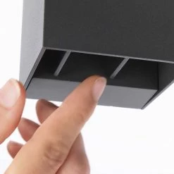 Aplique IP54 Modelo Rex LED Gris Urbano FORLIGHT -Intemperie Jardín Tienda 63b435c8e12a59.76220208