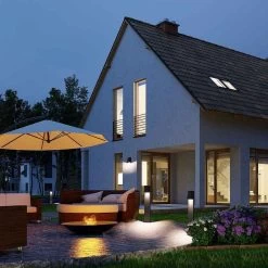 Aplique IP44 Modelo KALA GU10 Gris Urbano FORLIGHT -Intemperie Jardín Tienda 63b43905c06241.94182535