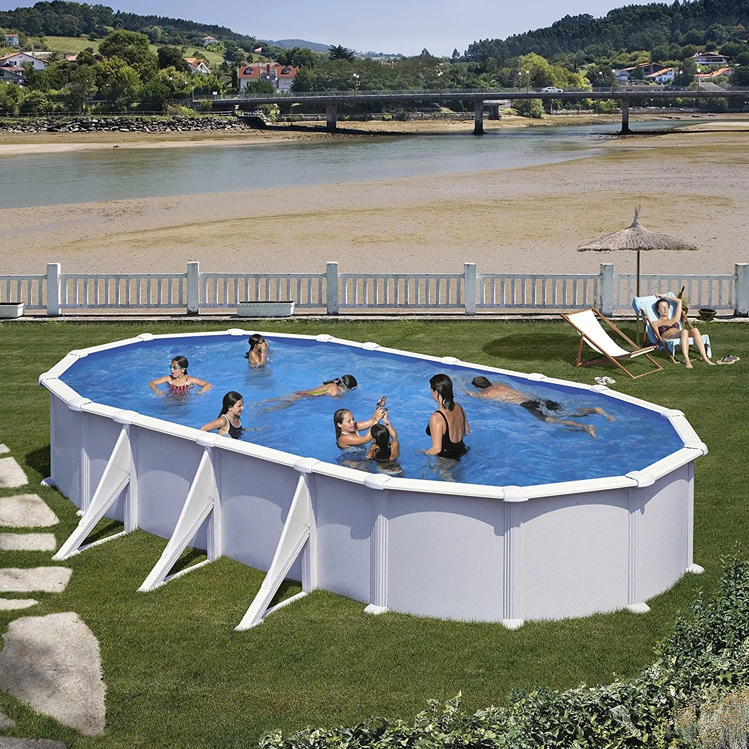 PISCINA GRE KIT PROV 738 DESMONTABLE OVALADA ATLANTIS 3 PISCINA GRE KIT PROV 738 DESMONTABLE OVALADA ATLANTIS