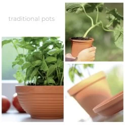 Prosperplast Maceta PLASTICA 21L 400x400x303 Terracota -Intemperie Jardín Tienda 64e502a8b3a410e2