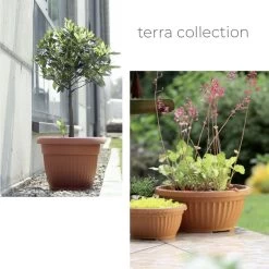 Prosperplast Maceta TERRA 78L 640x640x500 Terracota -Intemperie Jardín Tienda 65e264b46ffd6dba