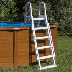 ESCALERA RESINA L4PL GRE PARA PISCINAS GRE ELEVADAS 4 PELDAÑOS Y PLATAFORMA -Intemperie Jardín Tienda 68e598caed139b20