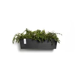 Ecopots Manhattan Pared L Gris Oscuro - 55 X 17,2 X H. 15 Cm - 9,2 L -Intemperie Jardín Tienda 6a304dbfd5911138