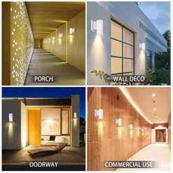 Aigostar Aplique Pared Exterior, GU10 Antracita Aluminio, IP65, Blanco 13 Aigostar Aplique Pared Exterior, GU10 Antracita Aluminio, IP65, Blanco -Intemperie Jardín Tienda 7e1c4e4484ce5eae