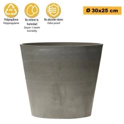 Maceta Tipo Truncado Ø 30 Cm -Intemperie Jardín Tienda 7fbac5d6e76c66d0